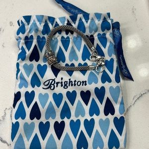 Brighton Bracket, with two charms, purple and orange stones